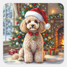 A Cute Festive Poodle Christmas