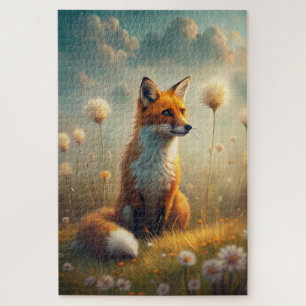 A Cute Forest Red Fox Jigsaw Puzzle