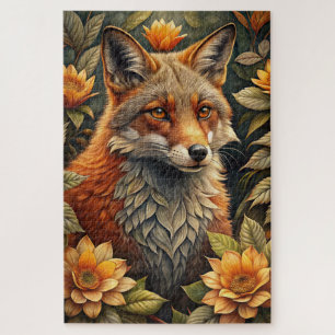 A Cute Forest Red Fox Jigsaw Puzzle