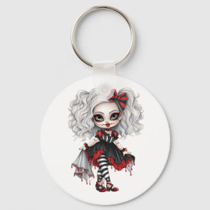 A Cute Girl Halloween Design Collection 7 Keychain