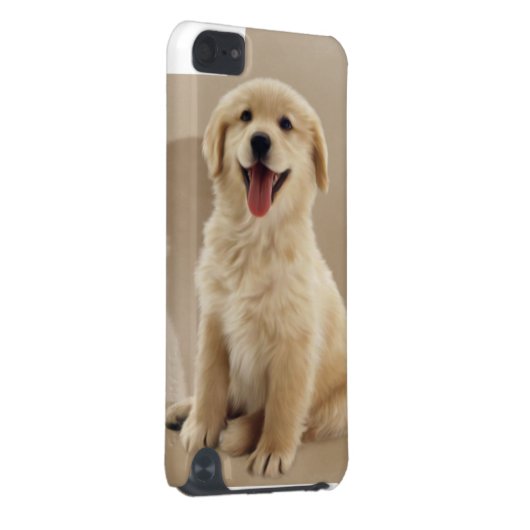 a cute golden Retriever Puppy iPod Cases (Back/Right)