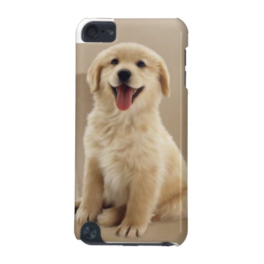 a cute golden Retriever Puppy iPod Cases (Back)