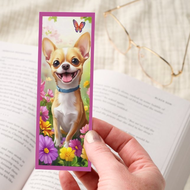 A Cute Happy Chihuahua Bookmarks (Hand)