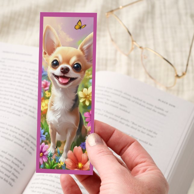 A Cute Happy Chihuahua Bookmarks (Hand)