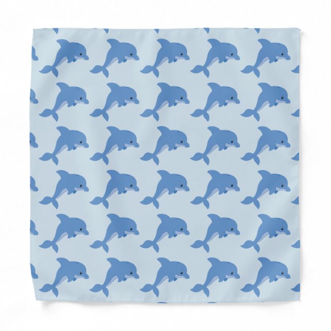 A Cute Happy Dolphin Bandana (Front)