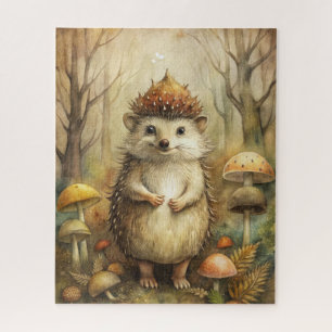 A Cute Hedgehog in Forest Jigsaw Puzzle