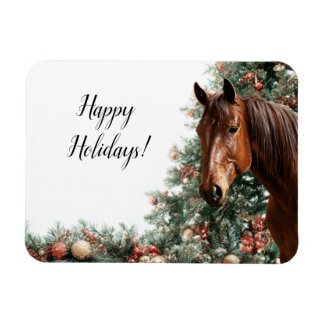 A cute horse, the symbol of Novgorod in 2026 Magnet