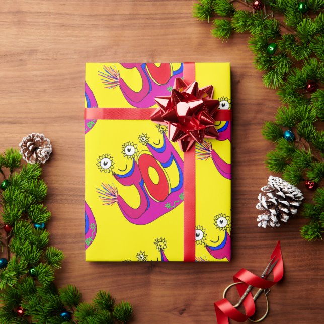 A Cute, Joyful Celebration To Present Your Gift Wrapping Paper (Holiday Gift)