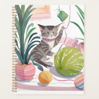 A cute kitten's notebook
