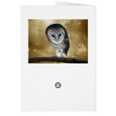 A Cute little Barn Owl Fantasy Cards (Back)