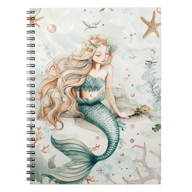 A Cute Mermaid Notebook (Front)