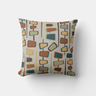 A Cute Mid Century Inspired Throw Pillow
