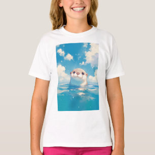 A Cute Otter's Watery World T-Shirt