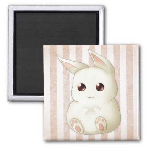 A Cute Puffy Kawai Bunny Rabbit Magnet