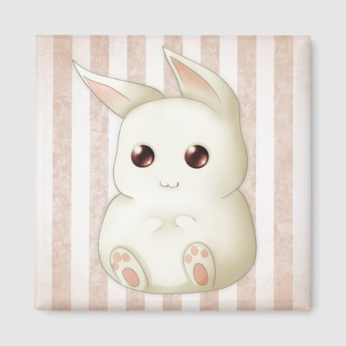 A Cute Puffy Kawai Bunny Rabbit Magnet