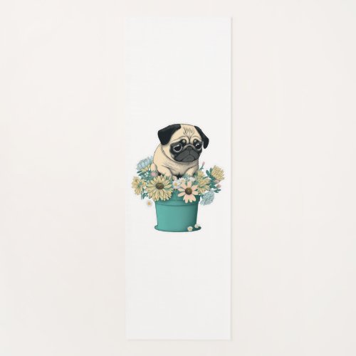 A Cute Pug Yoga Mat