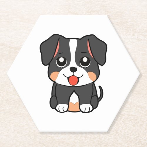A cute puppy paper coaster