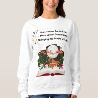 A cute Santa delivering books for Christmas Shirt