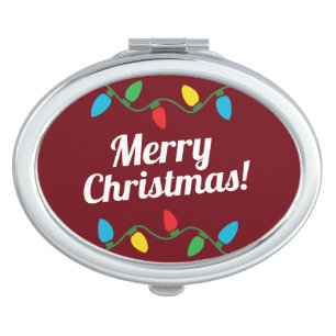 A Cute Small Merry Christmas Item Compact Mirror