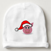 A cute small pig for Christmas - Baby Beanie (Front)