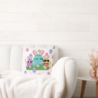 A CUTE toddler easter egg filters :D Throw Pillow