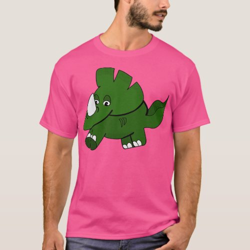 A Cute Triceratops T_Shirt
