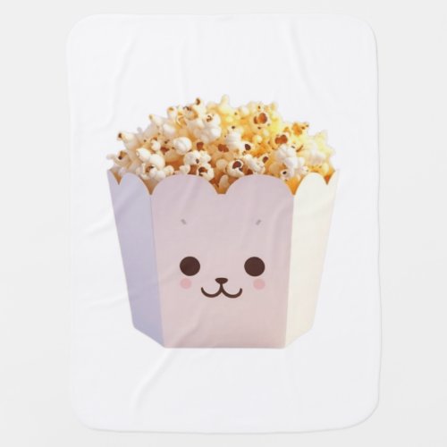 A Cute Tub of Popcorn Baby Blanket