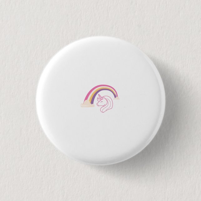 A Cute Unicorn  Button (Front)