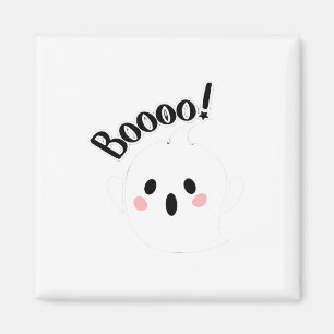 A Cute White Boo Creative Casual Magnet