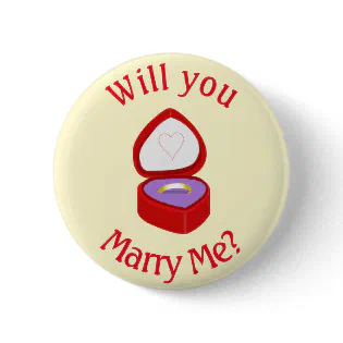 A cute 'Will you Marry Me' Button