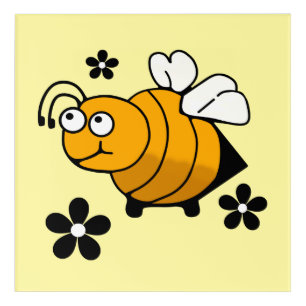 A Cute Yellow Bumble Bee Acrylic Print