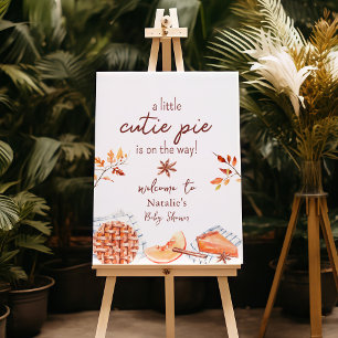 A Cutie Pie Is On The Way Baby Shower Welcome Foam Board