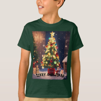 A cutie Q version character Christmas tree T-Shirt