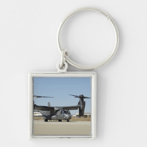 A CV_22 Osprey prepares for take_off Keychain