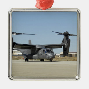 A CV-22 Osprey prepares for take-off Metal Ornament