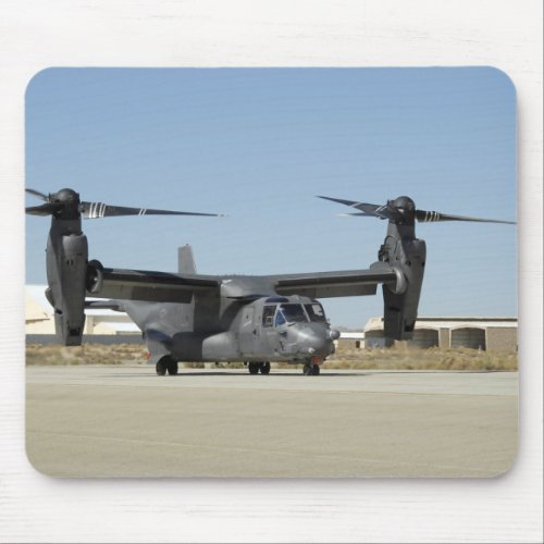 A CV_22 Osprey prepares for take_off Mouse Pad