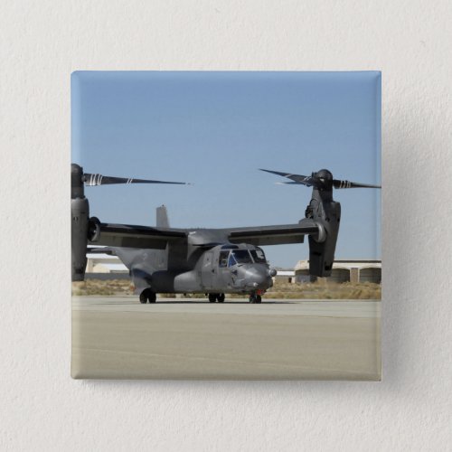 A CV_22 Osprey prepares for take_off Pinback Button
