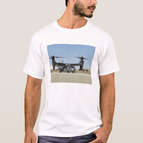 A CV_22 Osprey prepares for take_off T_Shirt