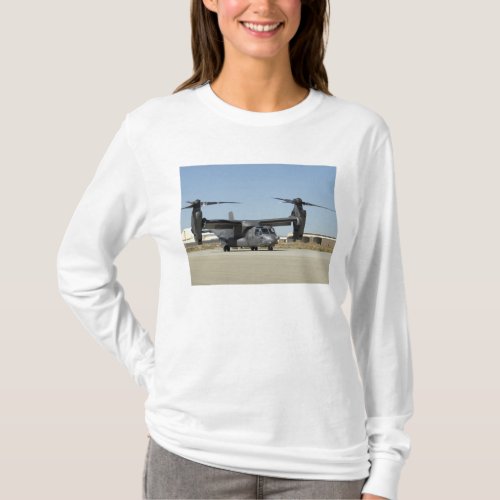 A CV_22 Osprey prepares for take_off T_Shirt