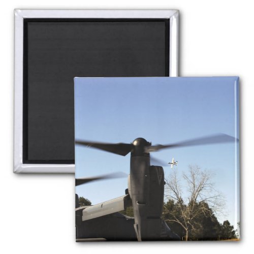 A CV_22 Osprey prepares to take off Magnet