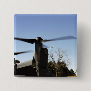 A CV-22 Osprey prepares to take off Pinback Button