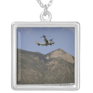 A CV-22 Osprey Silver Plated Necklace