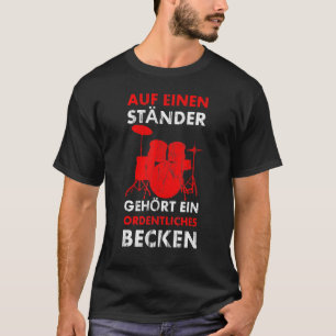 A Cymbal Drummer Drummer Is Included On A Stand T-Shirt