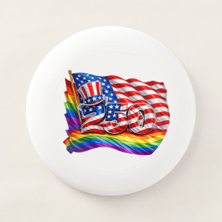 A d 250 independence and pride month frisbee