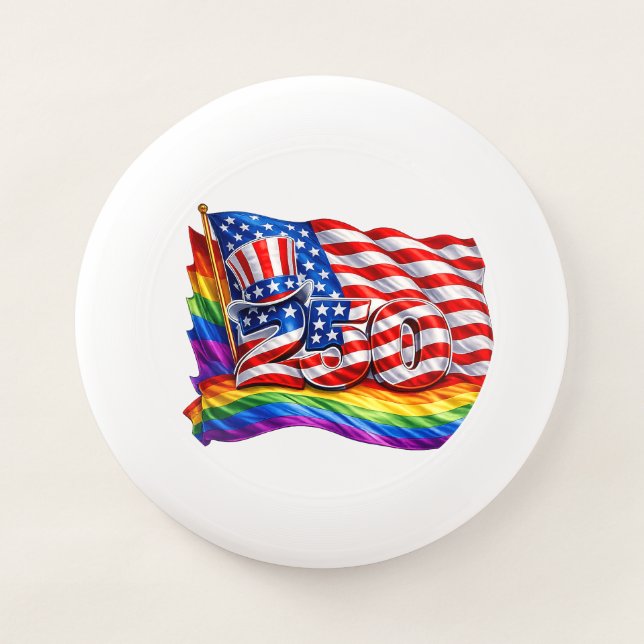 A d 250 independence and pride month frisbee (Front)