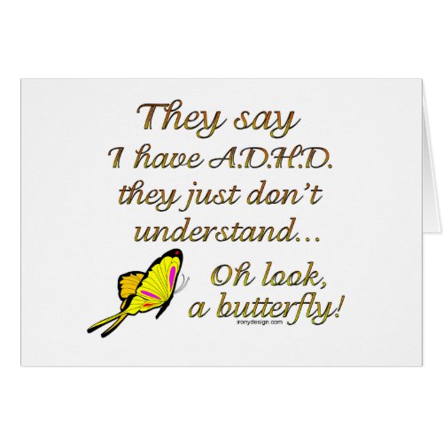 ADHD Butterfly Humor
