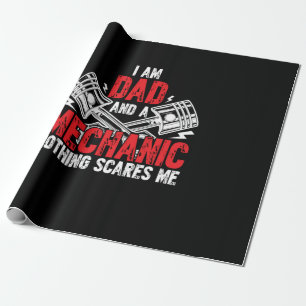 A Dad And A Mechanic Wrapping Paper