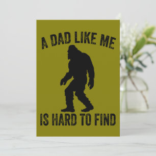 A Dad Like Me Is Hard To Find Funny Dad Bigfoot  Holiday Card