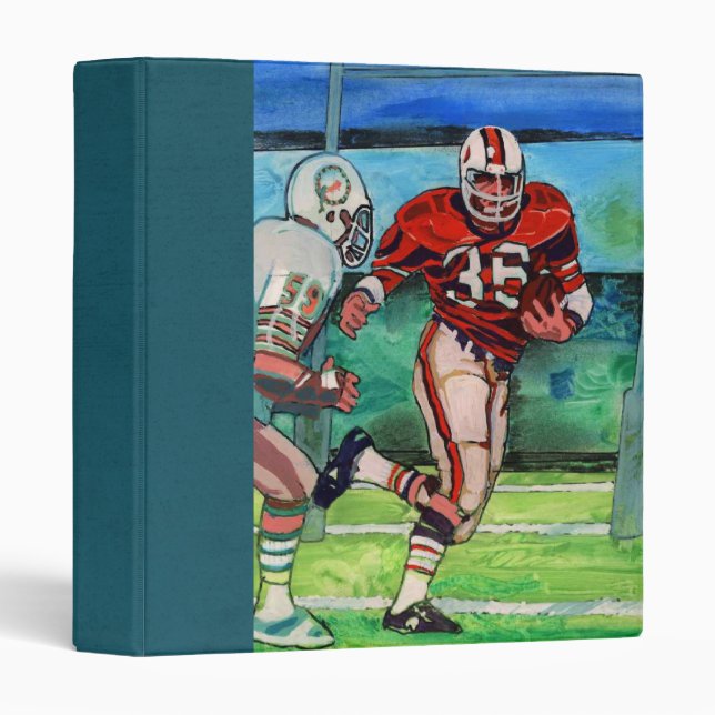 a dads football Scrapbook 3 Ring Binder (Front/Spine)