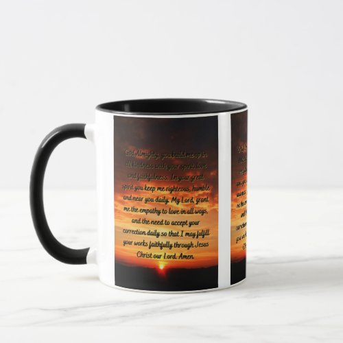 A Daily Morning Prayer Two_Tone Mug